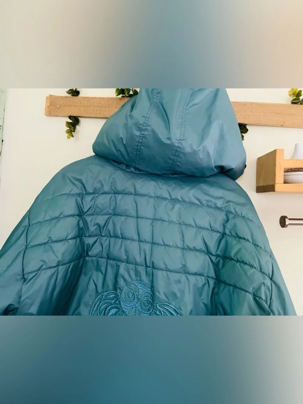 Vintage Kanuk Unisex Puffer Jacket | Size 5 | Teal Blue | Hooded Winter Coat - Picture 10 of 16